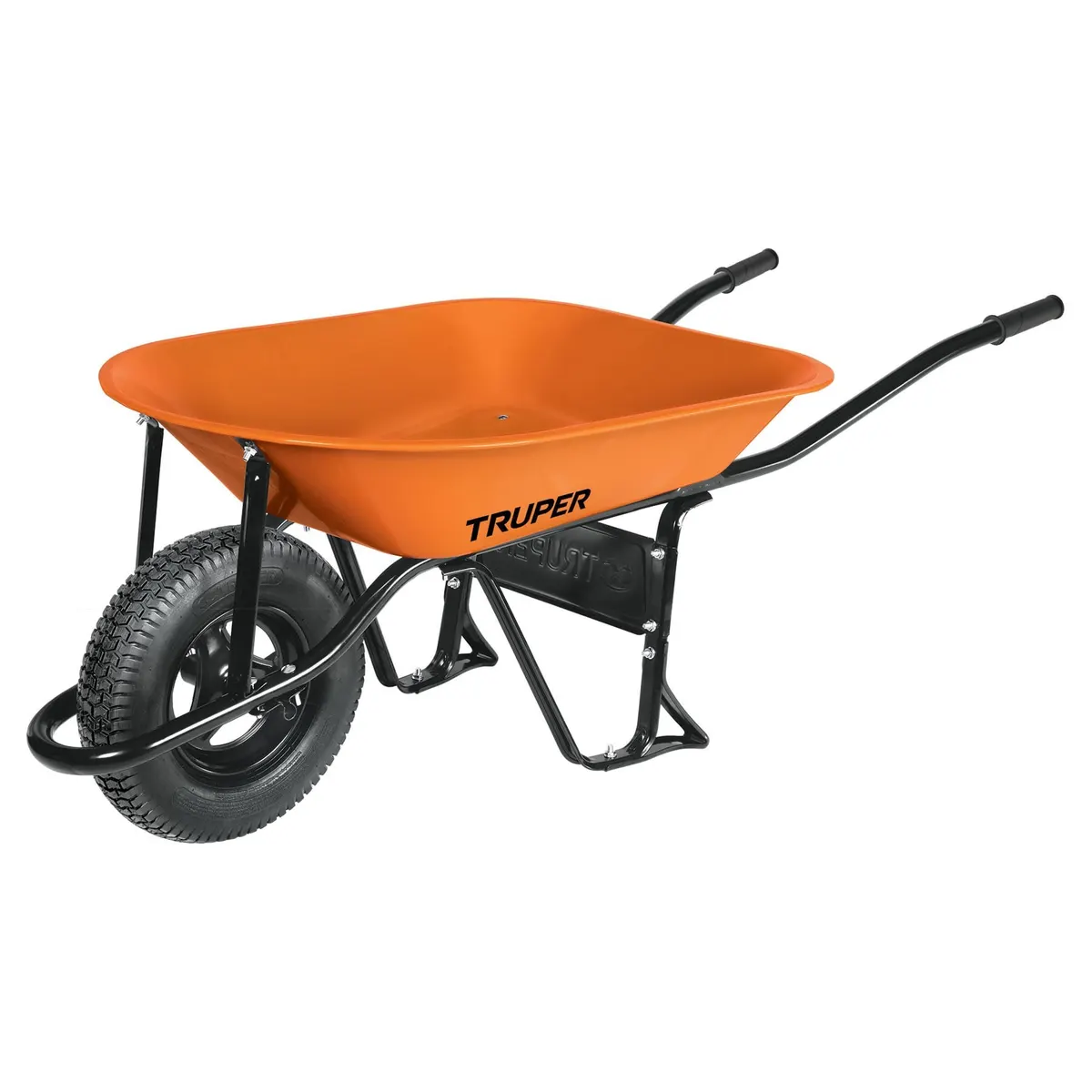 Carretilla neumática con bastidor tubular Truper 4.5 ft3
